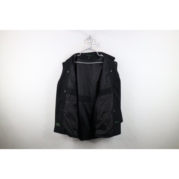Vintage 90s Ralph Lauren Mens 38S Faded Microfiber Button Trench Coat Jacket - Picture 12 of 16